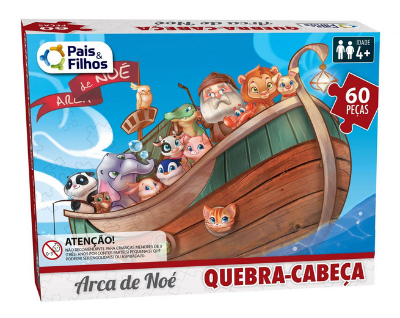 Quebra Cabeça - Arca de Noé - ArcaKids - 60 pcs