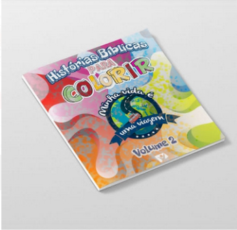 LIVRINHO MINHA VIDA E UMA VIAGEM P/ COLORIR VOL 2 + CARTELA DE ADESIVOS
